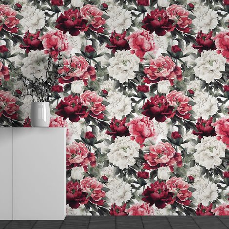 Papier peint panoramique - Motif Fleurs - 130 cm x 81 cm (1/3)