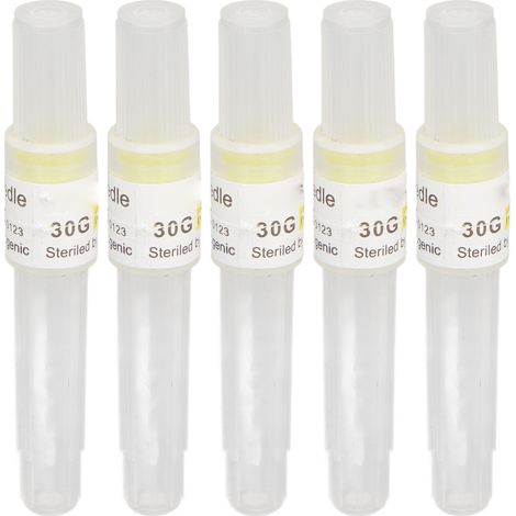 5 pièces aiguilles de remplacement pour stylo à grains de beauté, emballage scellé professionnel, aiguilles jetables et sûres pour stylo d'élimination des taches (1/5)
