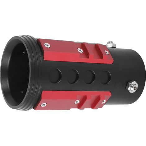Embout d'échappement 63mm réducteur de bruit, silencieux robuste pour Jeep Wrangler, adaptable aux tubes de 38 à 63 mm, finition rouge (1/5)