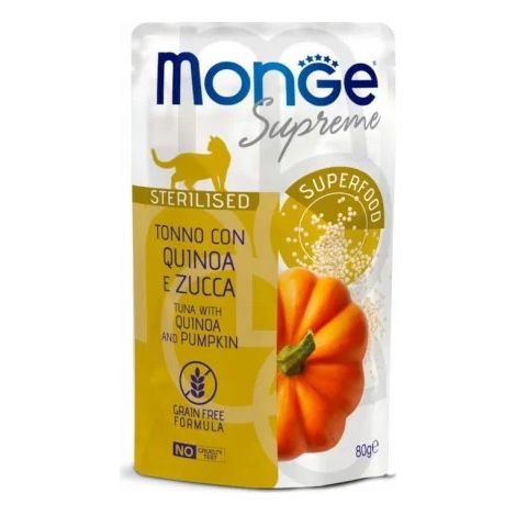Thon Monge Supreme stérilisé pour chat avec quinoa et potiron 80 g