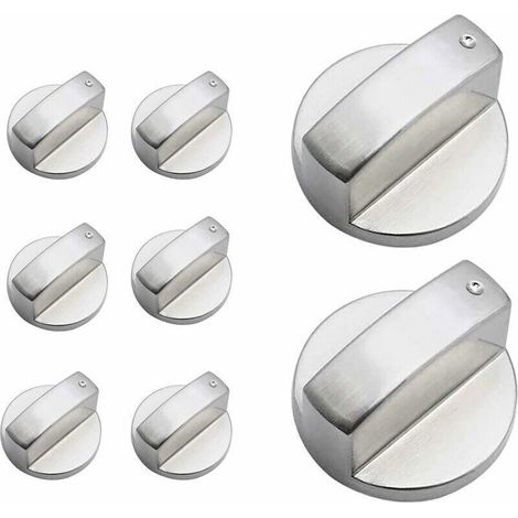 Bouton de Poêle,8Pièces Boutons Four Cuisinière Bouton de Gaz Cuisinière à Gaz Boutons Alliage de Zinc Cuisine Four Bouton Rotatif Universel Locks Four Interrupteur Surface de Cuisson Contro (1/4)
