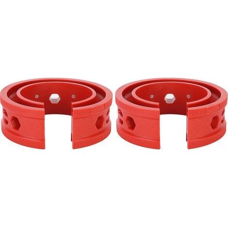 Jeu de 2 amortisseurs SEBS rouges, butoirs en caoutchouc, ressorts de remplacement, outil d'entretien auto (1/5)