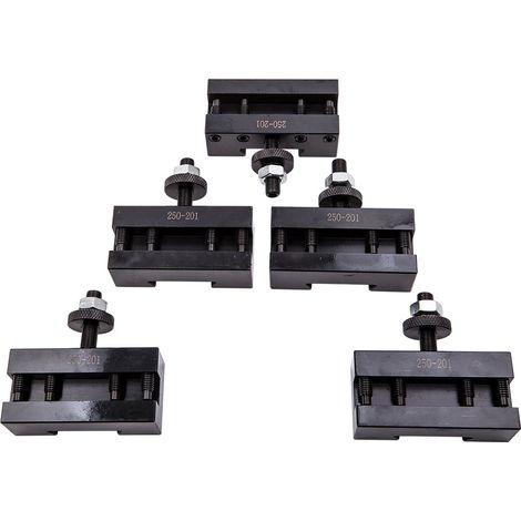 5 pcs BXA 1 Quick Change Turning & Facing Tool Post Holder 250-201 Easy (1/5)