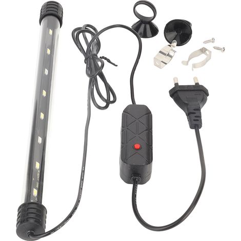 Jeffergarden Lumière LED pour Aquarium, haute luminosité, amphibie, économie d'énergie, Submersible, avec ventouses, prise ue, 220V, ZY-25B (1/5)