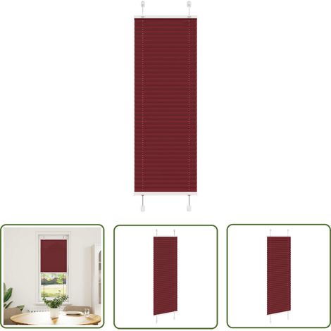 vidaXL Store plissé rouge bordeaux 45x150 cm largeur du tissu 44,4 cm (1/5)