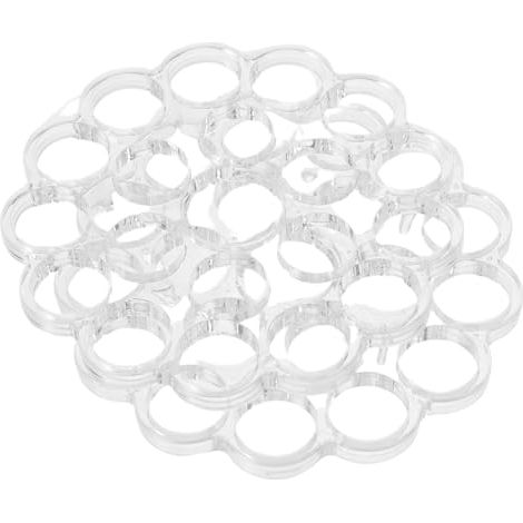 2pcs Support à Pied pour Vase en Plastique Transparent Anneau Floral en Spirale, Conservateur de Tige de Fleur pour Décorations de Mariage et Maison (1/5)