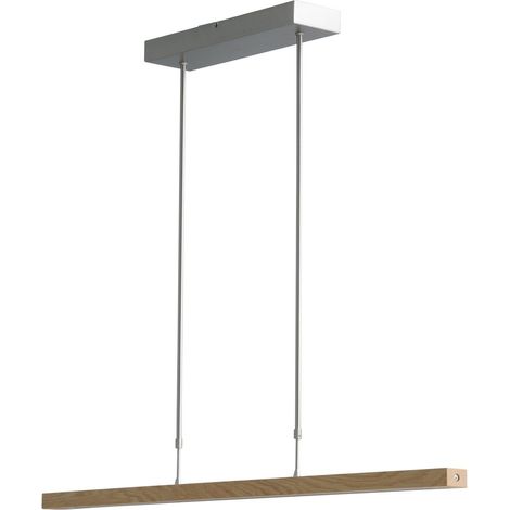 Lampe suspendue Oak nickel avec bois 104cm - 2785-37-NA-P-DW (1/3)