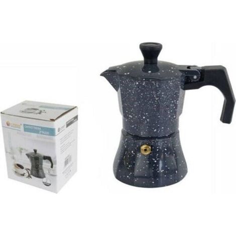 Vtizikl Caffettiera Moka Macchinetta Caffè Espresso Effetto Pietra Misura 2 Tazze -