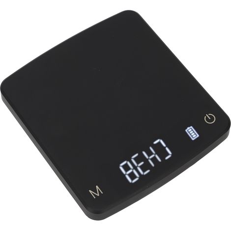 Petite balance à café numérique pour cafetière filtre, rechargeable, avec minuteur automatique, pour la cuisine et les aliments, 500 g/0,01 g (1/5)