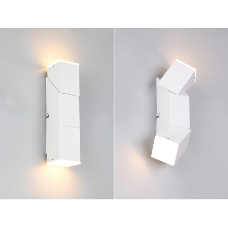 LED Wandleuchte RAGLAN für innen schwenkbar Weiß, Höhe 17cm
