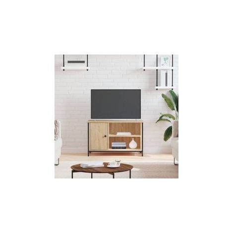 Meuble TV Chêne sonoma 80x40x50 Bois d'ingénierie (1/5)