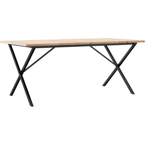 Maison Exclusive - Mesa de comedor marco X madera maciza pino ace
