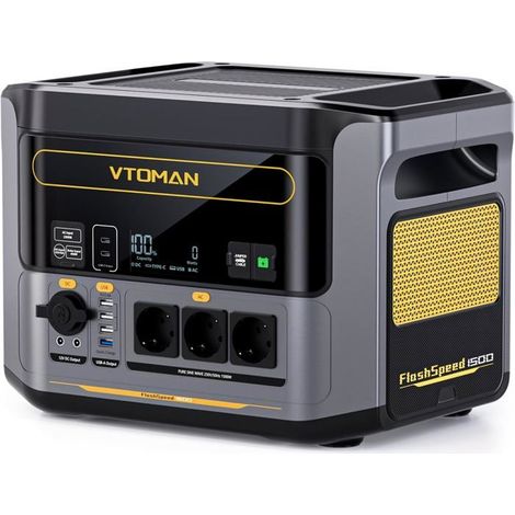 Centrale électrique portable FlashSpeed 1000, batterie pour camping 1500 W générateur solaire