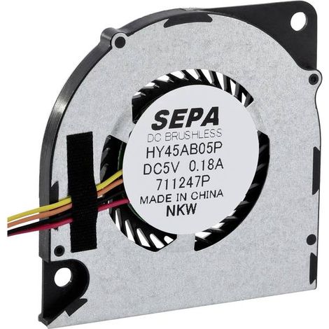 SEPA HY45AB05PSE26A-BLI Ventilatore radiale 5 V 1.92 m³/h (L x L x A) 45 x 45 x 4.3 mm