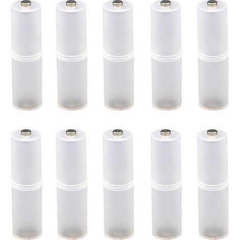Adapter von AAA auf AA-Trockenbatterien (10 Stück) - Tragbarer Aufbewahrungskoffer für Li-Ion-Batterien (1/5)