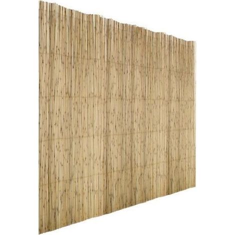 Ac-Deco – Brise vue en bois beige 200 x 500 cm – Protection visuelle et thermique – Pour balcon, jardin, piscine, terrasse