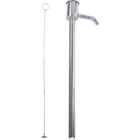 Pompe à huile manuelle 60CM, extracteur Portable en acier inoxydable, transfert de fluide pour l'eau, le vin, la cuisson du carburant (1/5)