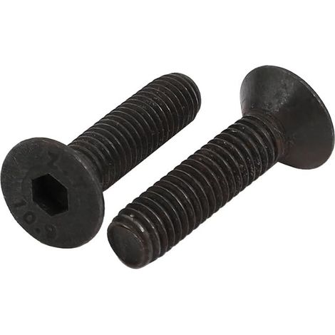 Vis À Filetage Gauche Tête Fraisée Six Pans Creux M6x25mm 2pcs (1/2)