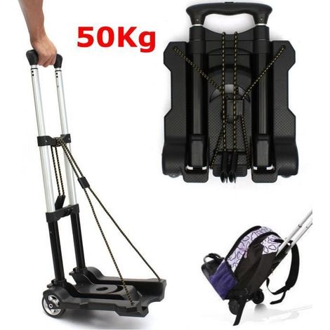 Chariot de Manutention - Non spécifié - Réglable - 2 Roues - Charge Maximale 50 Kg - Portable (1/4)