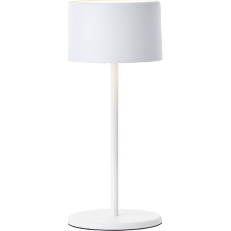 Lampe de table LED rechargeable Helio BRILLIANT, 2 W, 210 lm, 3000 K, métal, blanc