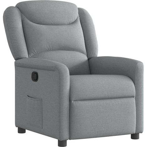 Maison Exclusive - Relaxsessel Hellgrau Stoff