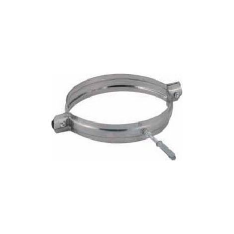COLLARE FASCETTA MURALE ACCIAIO INOX FISSAGGIO A MURO CANNE FUMARIE 250 mm