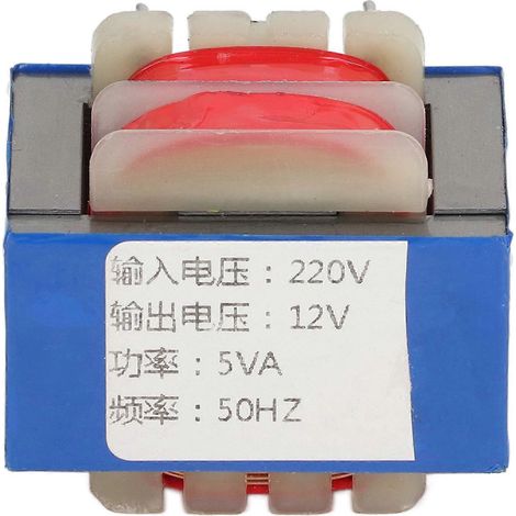 Transformateur d'isolement 5 broches 5 W, entrée 220 V, sortie 12 V, convertisseur de tension pour alimentation (1/5)