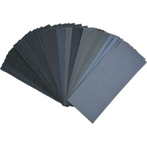 GENERIC-Promotion, Papier abrasif, grain 120 à 3000 assorti, humide ou sec, polissage automobile, finition de meubles en bois (84 PCS) (1/5)