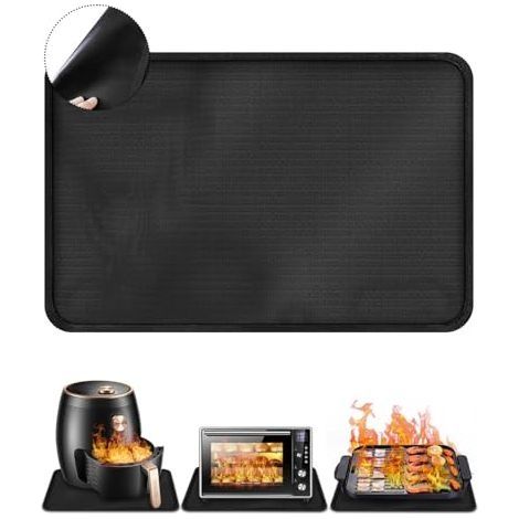 Tapis en Silicone Résistant à la Chaleur 60x40 cm, Protection Feu et Anti-dérapant pour Cuisine, Plan de Travail et Pâtisserie (1/5)