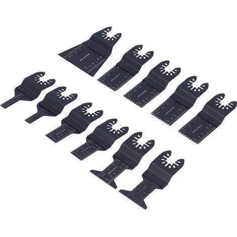 Lame oscillante multifonction à dégagement rapide (lot de 11) - Lame de scie universelle pour le travail du bois (1/5)