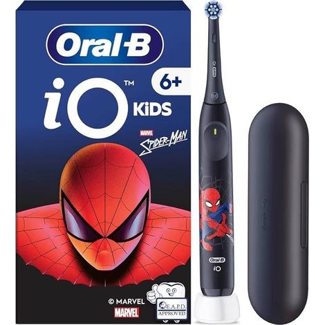 Oral-B iO 6+ Kids Cepillo Eléctrico Spider-Man con Funda de Viaje