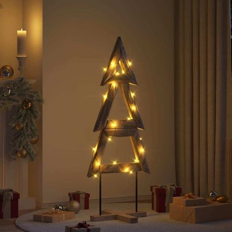 Weihnachtsbaum mit Ständer Braun 149,5 cm Massivholz Teak