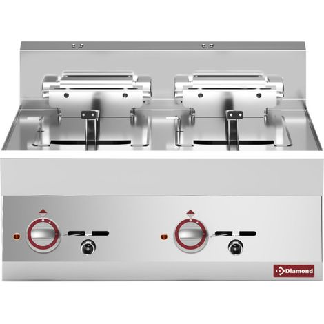 Friteuse électrique 2 cuves 10 litres - Diamond