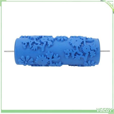 Rouleau à peinture à motifs - FAFEICY - 5 pouces - Motifs floraux - Lavable - Réutilisable (1/5)