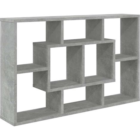 vidaXL Wall Shelf Concrete Grey 85x16x52,5 cm Engineered Wood