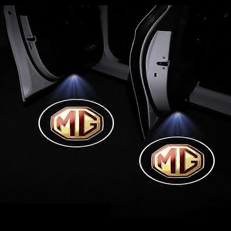 Projecteur laser sans fil HD avec logo pour portières de voiture (compatible MG 6, 350, 42, 550, ZT, 7, ZS, HS, GS, 3, TF, 5, RX5, RX8, ZR). Lot de 2.
