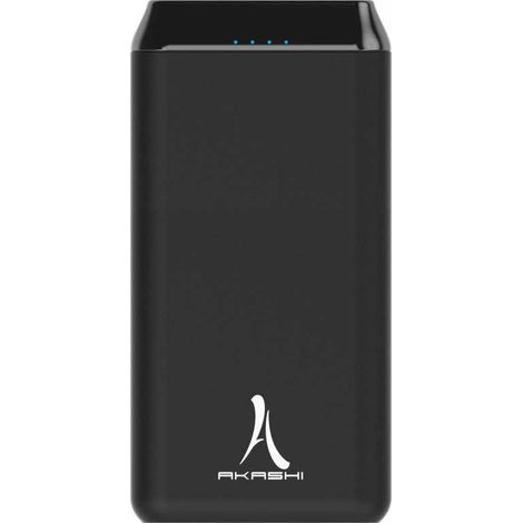 Powerbank AKASHI 20 000 mAh 2 x USB 2,1 A Noir