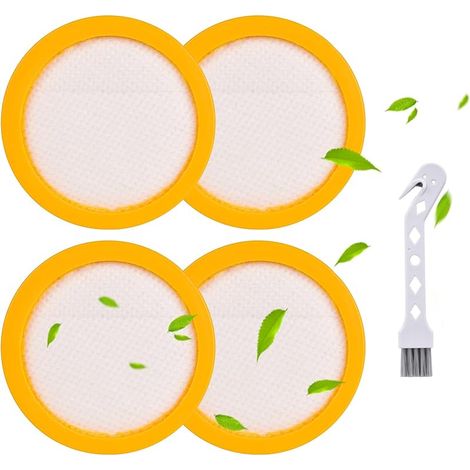 Lot de 4 filtres HEPA JV35 pour aspirateur à main JV35 - Pour aspirateur de lit et nettoyeur de matelas JV35 (1/5)