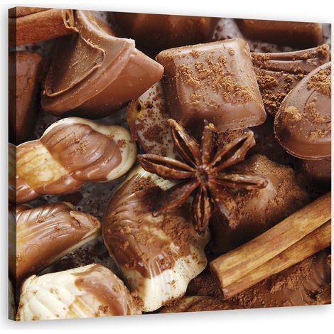 Quadro su tela, Cioccolato con anice - 30x30 (1/4)