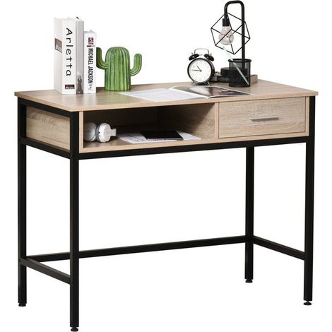 Bureau design HELLO Chêne clair (1/5)