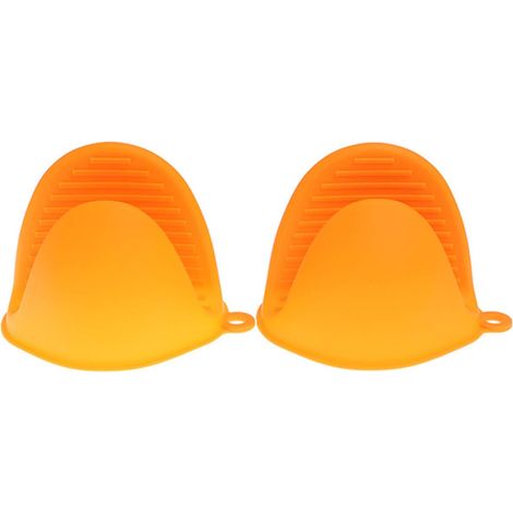 Pièces Support de Pot Mini Gant Four de Cuisson, Poignées de Pincement de Cuisson en Silicone Mitaines, Mini Anti Chaleur Maniques Gant Silicone, Utilisé Au Micro Ondes (1/5)