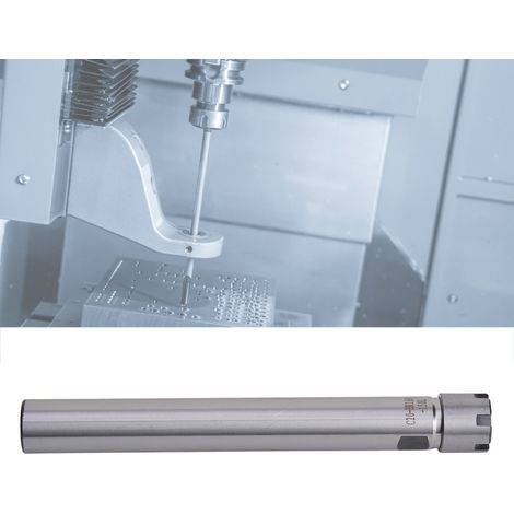 Porte-pince ER16M-150L, mandrin à queue droite pour fraiseuse CNC, rallonge pour tour, tige C20 (1/5)