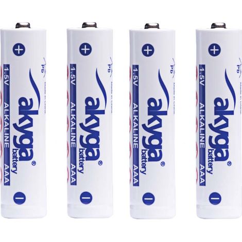 Alkaline-Batterie AAA LR03 Akyga AKY2057 1,5 V / 1300 mAh, 4 Stück (1/5)