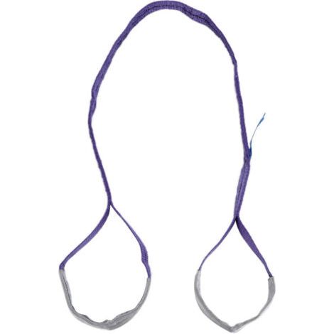 Élingue de levage plate 1T en sangle PES renforcée, accessoire de transport de 2 mètres (1/5)