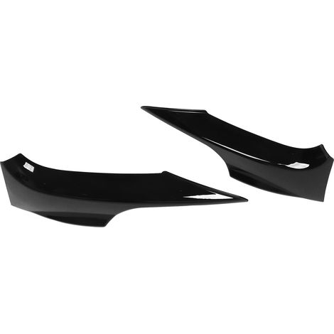 2x Frontspoilerlippe links/rechts, glänzend schwarz, für BMW 3er E92 E93 M Sport 2006-2009 (1/5)