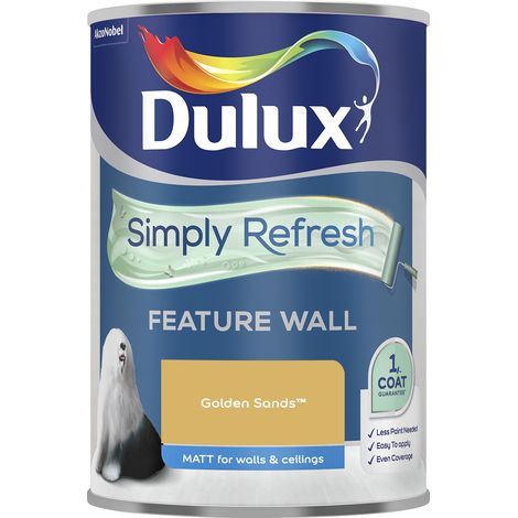 Dulux Simply Refresh Feature Wall Matt Emulsion Paint - 1.25L - Golden Sands
