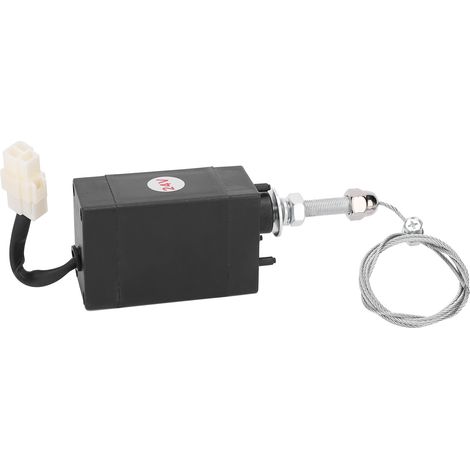 Soupape Solénoïde d'Arrêt Moteur Diesel Normalement Ouverte 24V DC Interrupteur de Contrôle