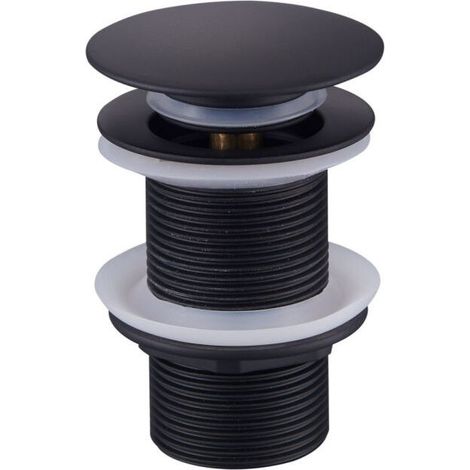 Promotion Bonde de Vidage Pop Up, Bonde Pop Up Sans Trop Plein, Universel Bonde de Lavabo Pop Up, Bonde Lavabo, Bonde de Vidange Lavabo, Bonde Découlement Noir pour Lavabo et Lavabo (1/4)