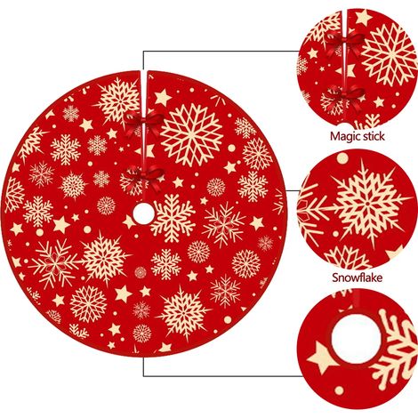 Tapis de sapin de Noël décoratif pour une fête de Noël joyeuse - Style 4 (1/3)