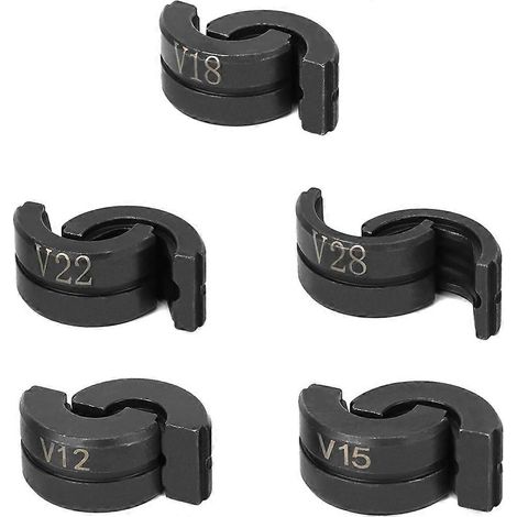 Kit de pinces à sertir en V, profil V12/15/18/22/28 mm, compatible avec les pinces à sertir pour tubes en cuivre (1/5)